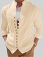 Men's Full Size Button Front Long Sleeve Shirt Plus Size nicholesgifts