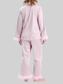 Silky Button Up Top and Pants Lounge Set nicholesgifts