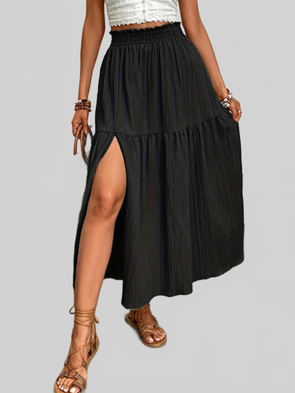 Frill Slit Skirt nicholesgifts