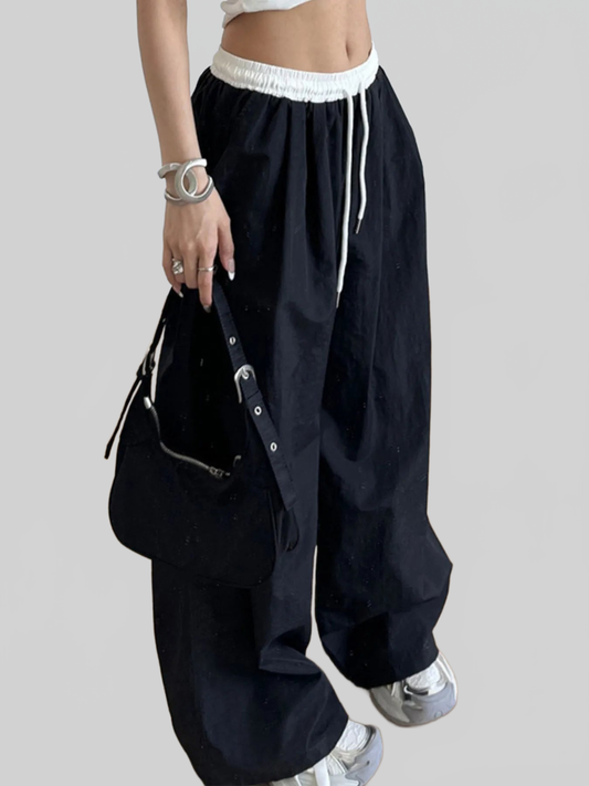 Women Wide Leg Drawstring Casual Pants NicholesGifts