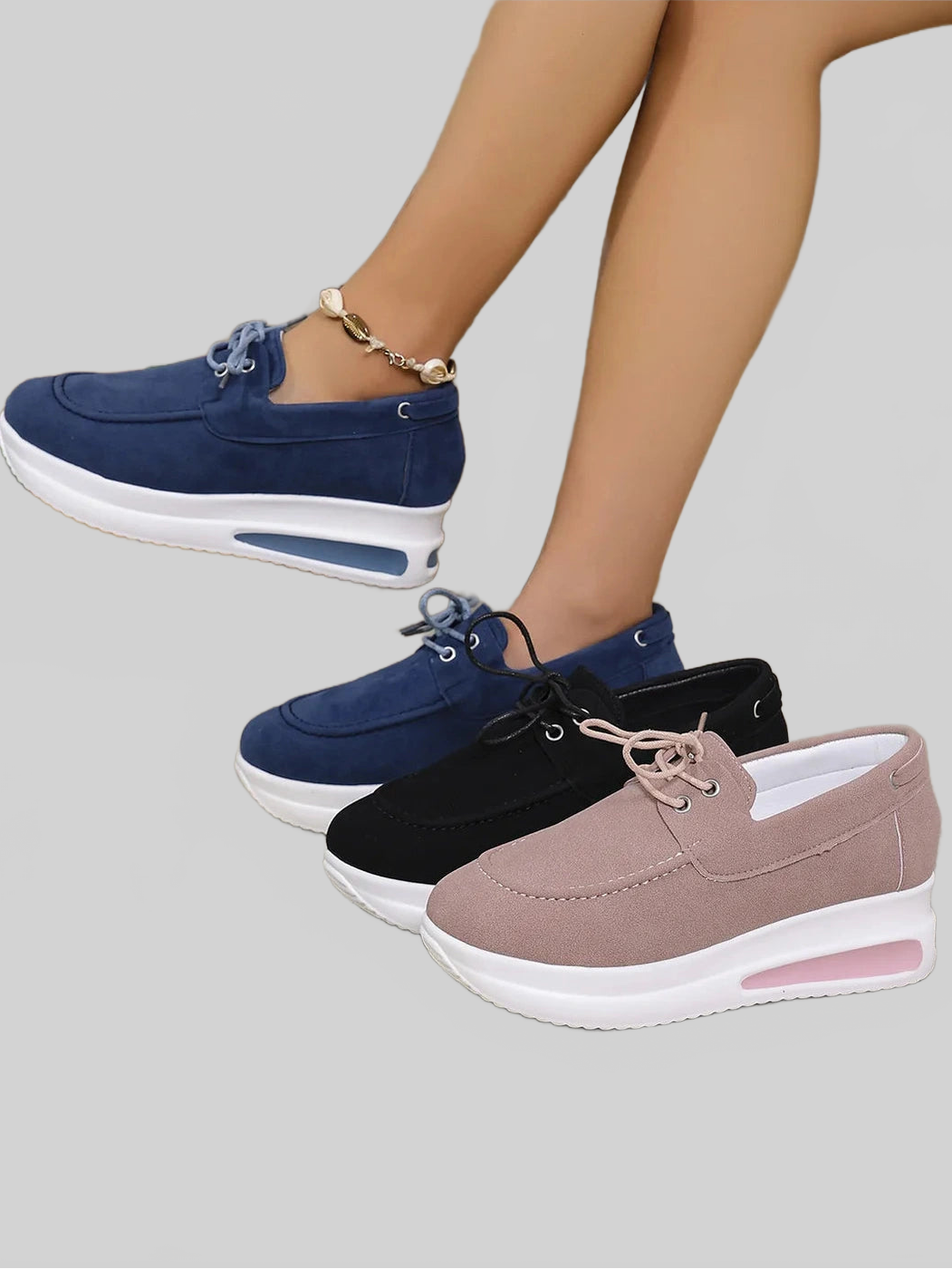 Women Round Toe Platform Sneakers NicholesGifts