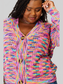 Angel Wings Woven Right V-Neck Long Sleeve Cardigan nicholesgifts