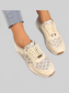 Women Lace Up Round Toe Sneakers nicholesgifts