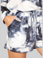 Shiny Tie-Dye Round Neck Top and Shorts Lounge Set nicholesgifts