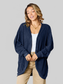 Women Basic Bae Full Size Ribbed Cocoon Cardigan nicholesgifts