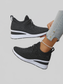 Women Breathable Mesh Rhinestone Wedge Athletic Sneakers NicholesGifts
