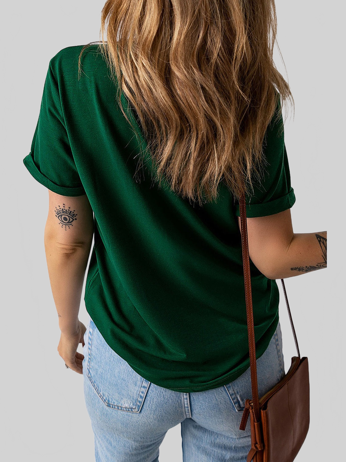 LUCKY Round Neck Short Sleeve T-Shirt nicholesgifts