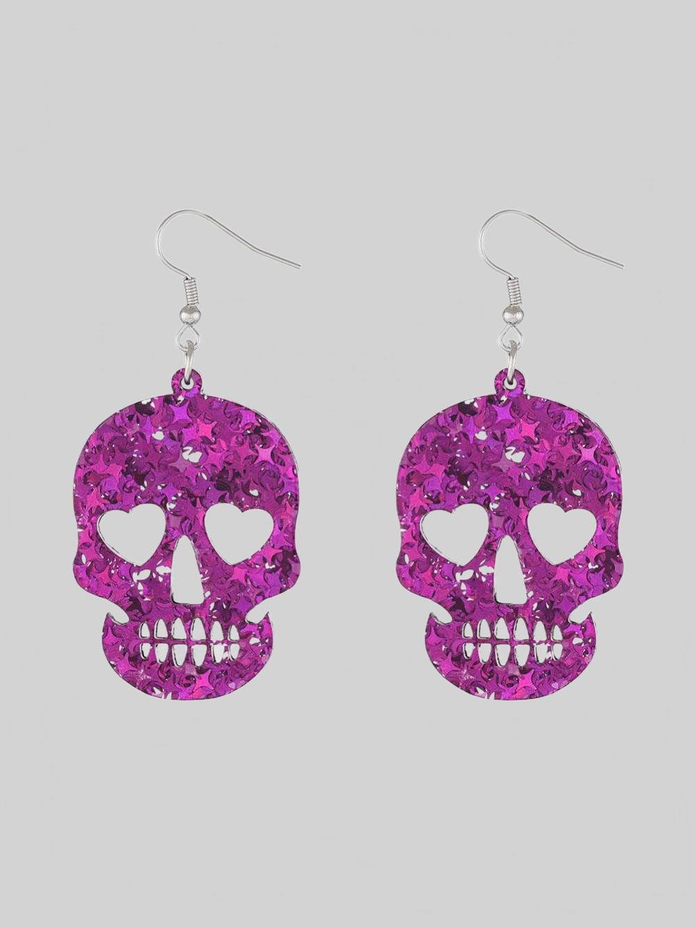 Women Acrylic Skull Drop Earrings nicholesgifts