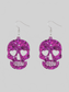 Women Acrylic Skull Drop Earrings nicholesgifts