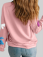 Easter Bunny Bow Knot Sequined Sweatshirt nicholesgifts