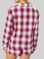 Plaid Long Sleeve Shirt and Drawstring Shorts Lounge Set nicholesgifts