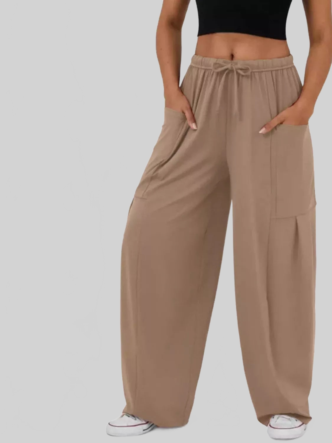 Women Relaxed Fit Drawstring Pants nicholesgifts