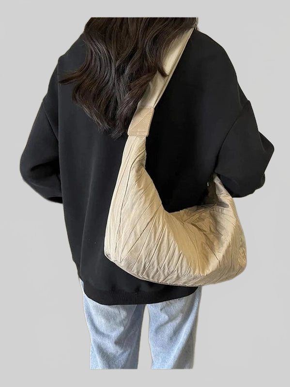Pleated Dumpling Crossbody Bag nicholesgifts