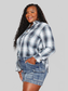 Mandy Plaid Dropped Shoulder Shirt NicholesGifts