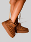 Women Wild Diva Thermal Furry Leopard Platform Booties NicholesGifts