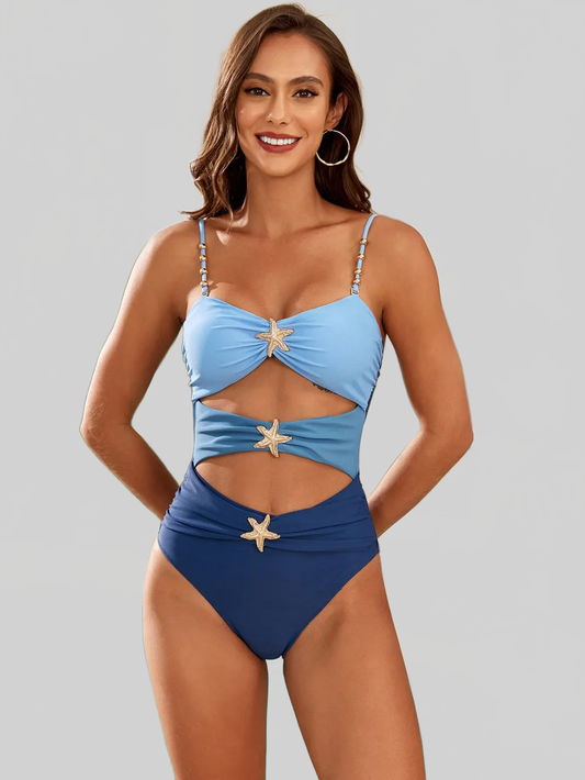Women Cutout Spaghetti Strap One-Piece Swimwear NicholesGifts