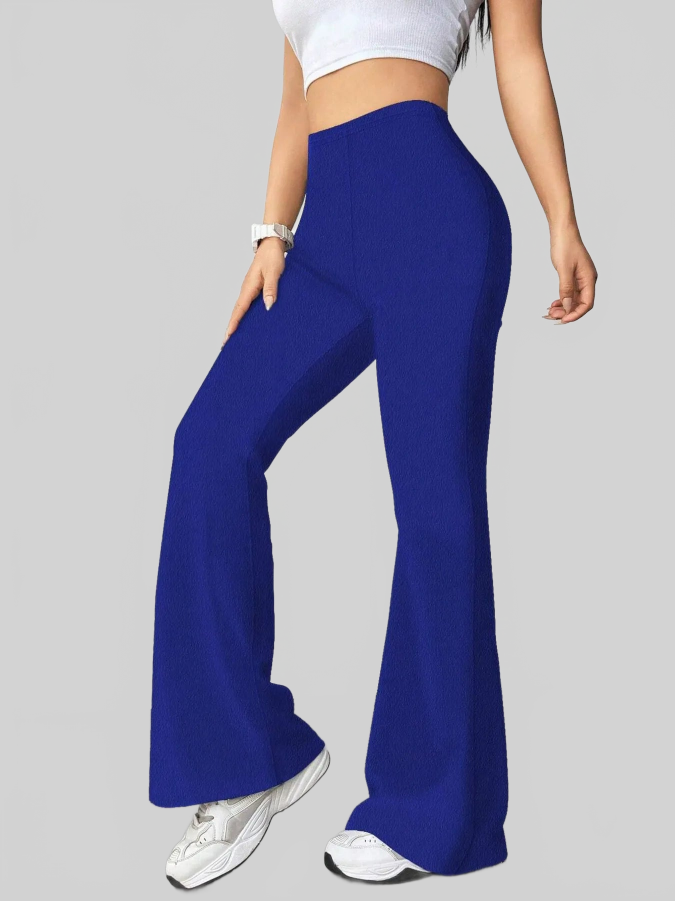 Women High Waisted Flare Pants nicholesgifts