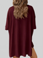 Full Size Oversized Slit Round Neck Top and Shorts Lounge Set Plus Size nicholesgifts
