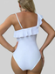 Women Asymmetrical Ruffled One-Piece Swimwear nicholesgifts