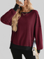 Exposed Seam Striped Contrast Sweatshirt nicholesgifts