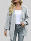 Drop Shoulder Balloon Sleeve Cardigan nicholesgifts