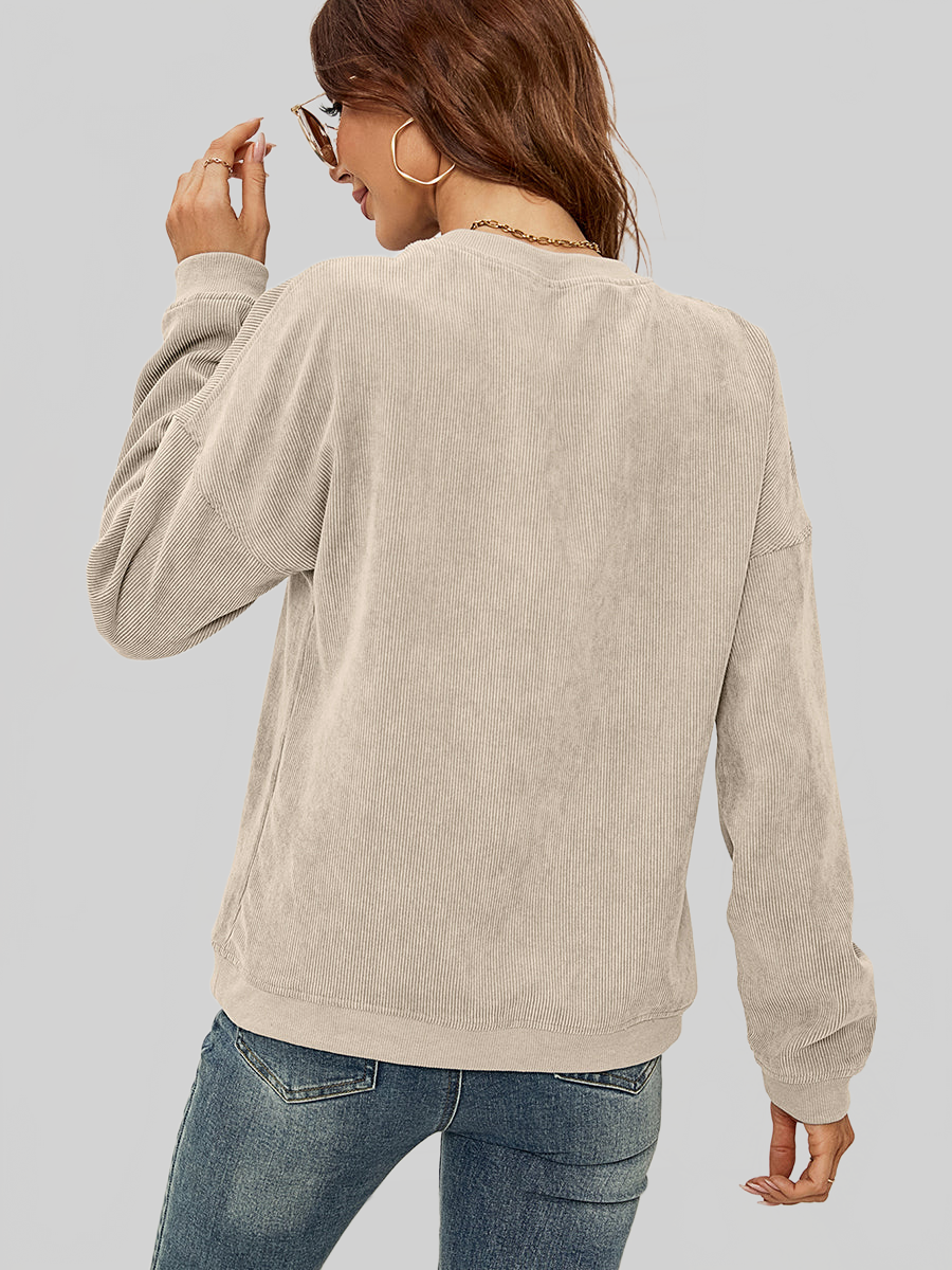 Women American Graphic Dropped Shoulder Sweatshirt nicholesgifts