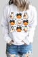 Pumpkin & Ghost Round Neck Long Sleeve Sweatshirt nicholesgifts