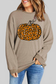 Pumpkin Round Neck Long Sleeve Sweatshirt nicholesgifts