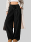 Women Wide Leg Corduroy Drawstring Pants nicholesgifts