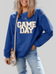 Women Game Day Round Neck Long Sleeve Sweatshirt nicholesgifts