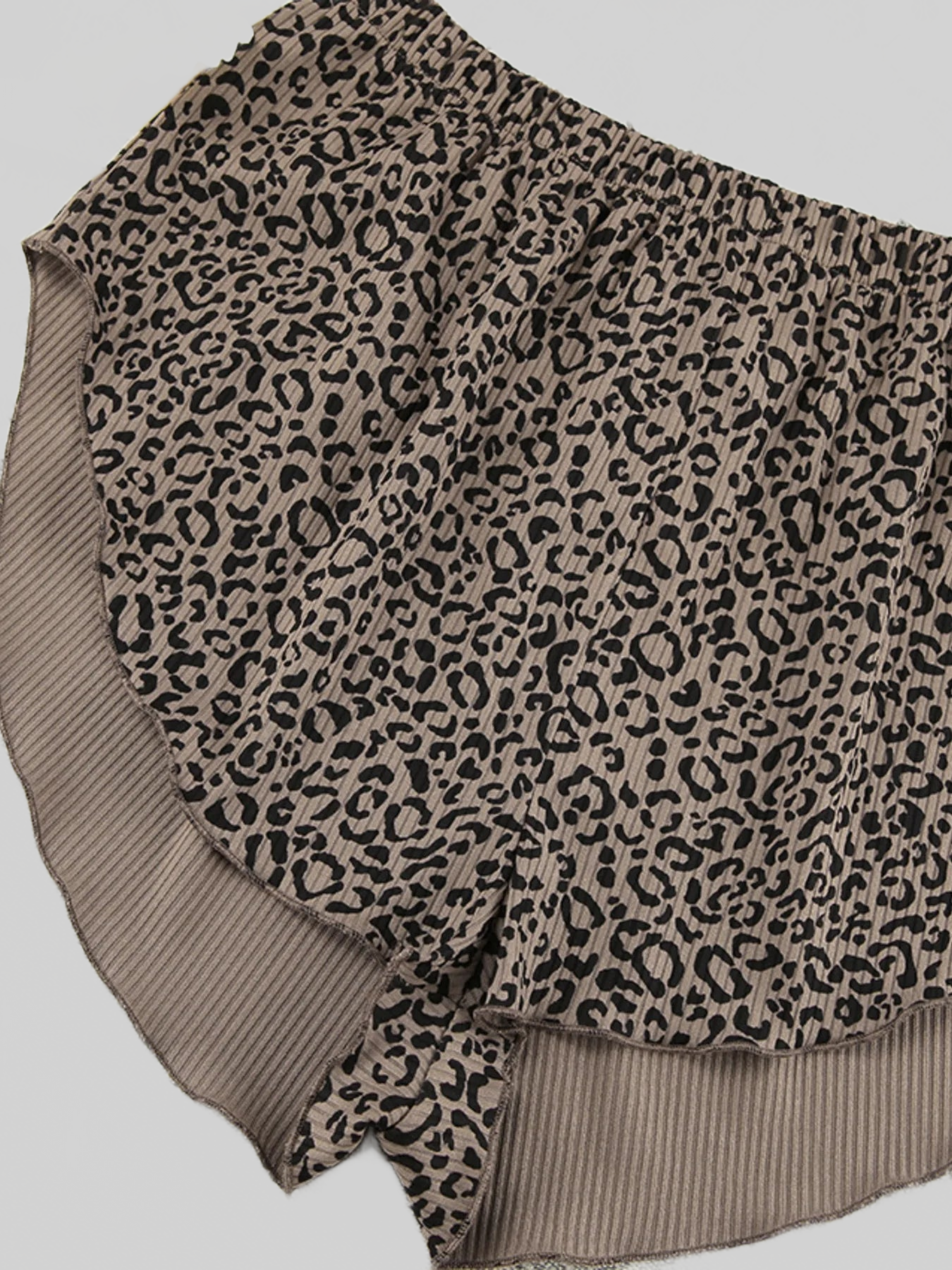Leopard Cami Cardigan and Shorts 3-Piece Set nicholesgifts