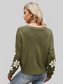 Floral Ribbed Trim Drop Shoulder Cardigan nicholesgifts