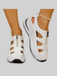 Cutout Zipper Wedge Sneakers Trendsi