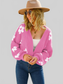 Angel Wings Floral Open Front Fuzzy Cardigan nicholesgifts