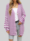 Striped Button Down Long Sleeve Cardigan nicholesgifts