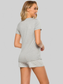 Striped Short Sleeve Top and Shorts Lounge Set nicholesgifts