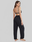 Short Sleeve Shirt, Bralette, and Pants Lounge Set nicholesgifts
