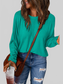 Women Double Take Full Size Round Neck Long Sleeve T-Shirt NicholesGifts