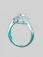 1 Carat Moissanite Heart 925 Sterling Silver Ring nicholesgifts