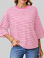 Striped Back Bow Tie T-Shirt nicholesgifts
