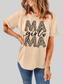 MAMA GIRL Round Neck Short Sleeve T-Shirt nicholesgifts