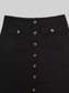 Women Button-Front Pocketed Midi Skirt nicholesgifts