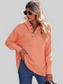 NicholesGifts Women Quarter-Snap Dropped Shoulder Hoodie NicholesGifts