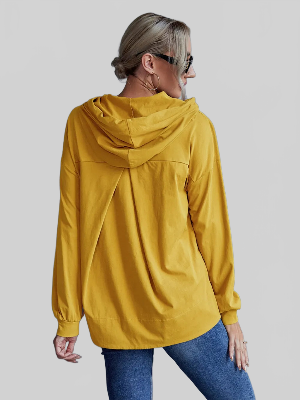 Ivy Lane Drawstring Pocketed Dropped Shoulder Hoodie NicholesGifts