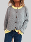 Button-Front Contrast Trim Cardigan nicholesgifts