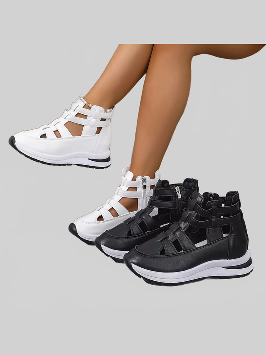 Women Cutout Platform Sneakers nicholesgifts