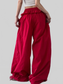 Women Drawstring Wide Leg Pants nicholesgifts