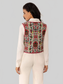 Floral Embroidered Tie-Front Vest Coat nicholesgifts