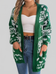 Women Pocketed Open Front Long Sleeve Cardigan nicholesgifts