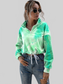 Women Ivy Lane Tie-Dye Quarter Zip Dropped Shoulder Sweatshirt nicholesgifts